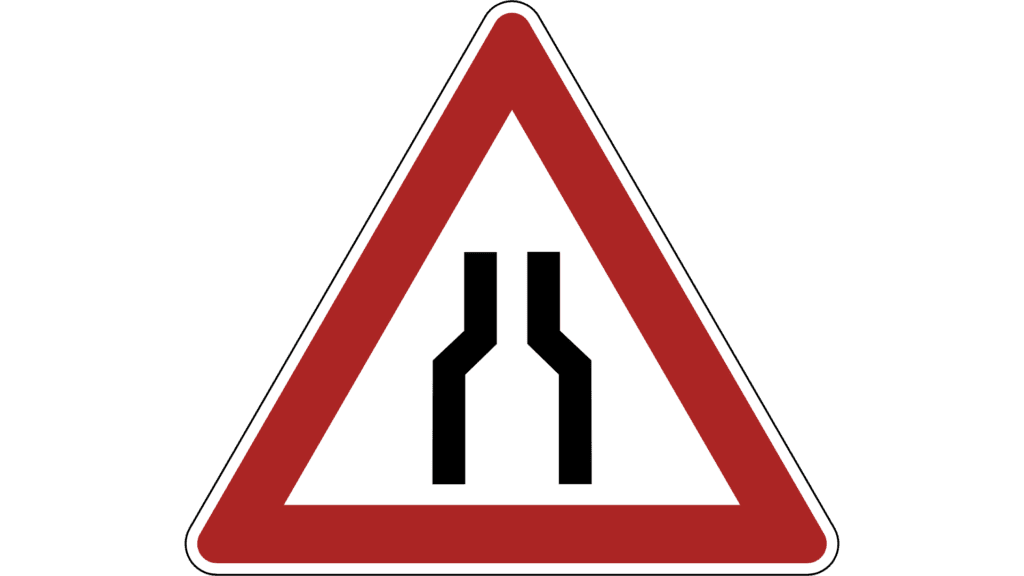 Warning sign indicating potential bottlenecks, symbolizing challenges in sales processes, distributed leadership, and business scalability.